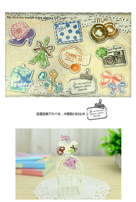 韩国创意文具 可爱清新复古装饰贴的别样魅力