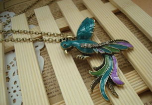 欧美风外贸饰品热卖款 美丽小鸟双色项链A1-008全方位解析